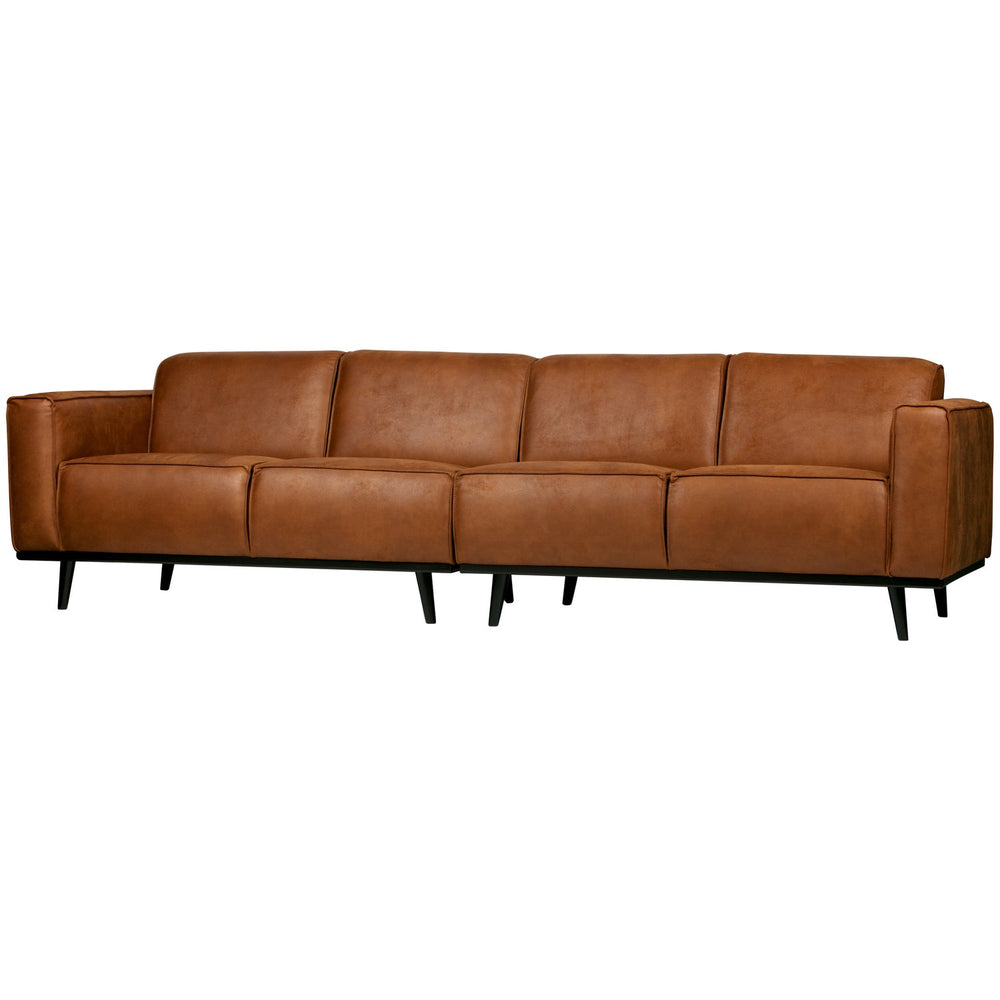 4-vietų 280 Cm STATEMENT SOFA EKO ODA, Konjako spalva