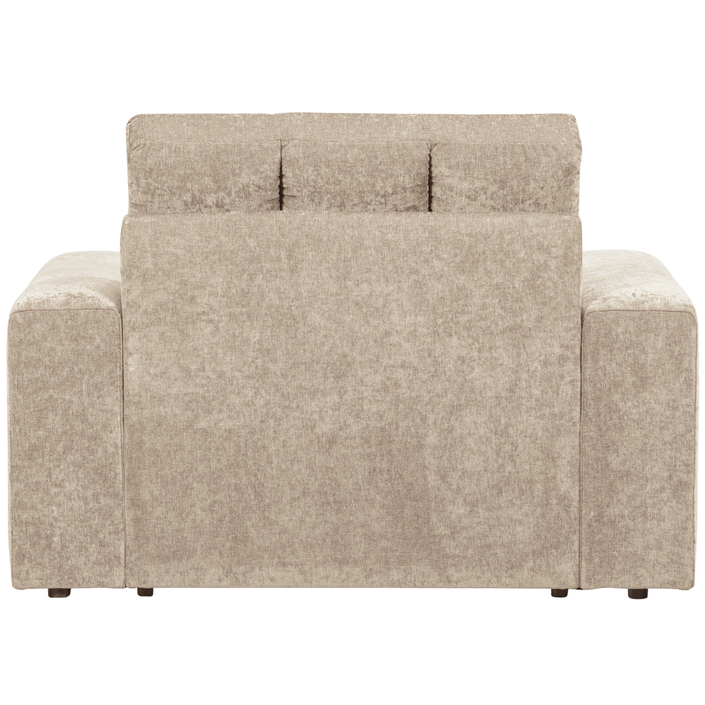 Armchair SECOND DATE, woven fabric Vintage Nougat