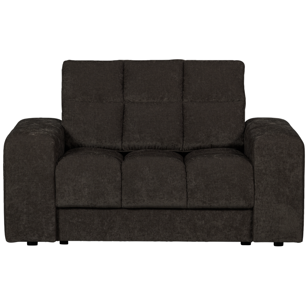 Two-seater armchair SECOND DATE, Vintage Anthracite fabric