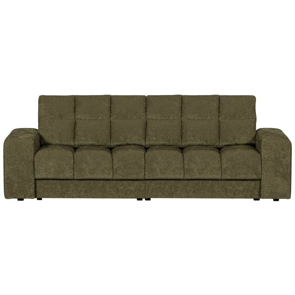 Two-seater sofa SECOND DATE, vintage fabric, green