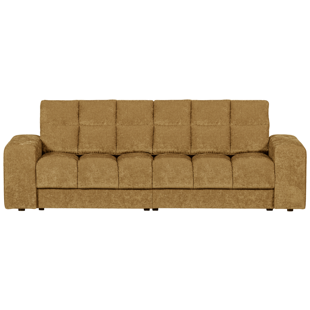 Two-seater sofa SECOND DATE, vintage fabric, gold