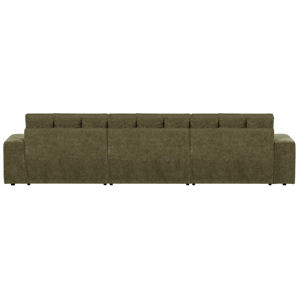 SECOND DATE Right Chaise Longue Element, vintage fabric, green