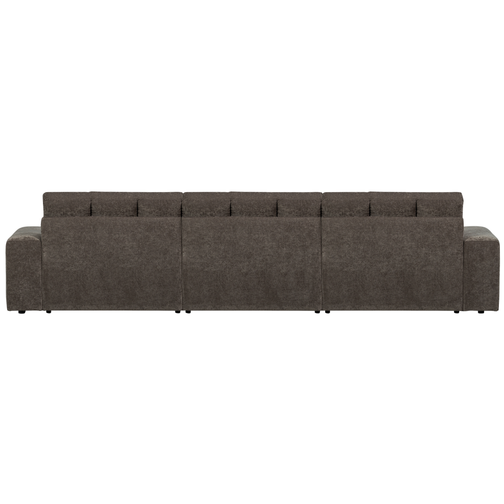 SECOND DATE Right-hand Sectional Element, vintage fabric, warm grey