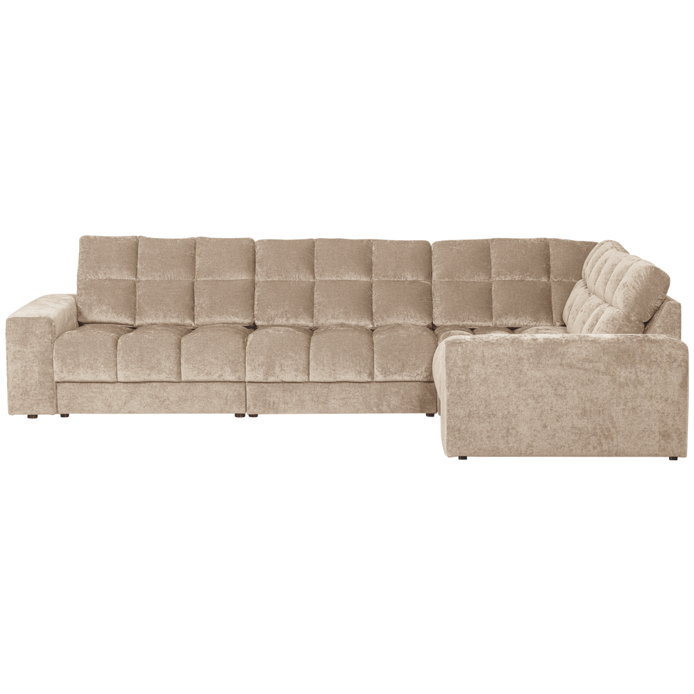 Dešinioji Kampinė SECOND DATE, vintažinis audinys, nougat