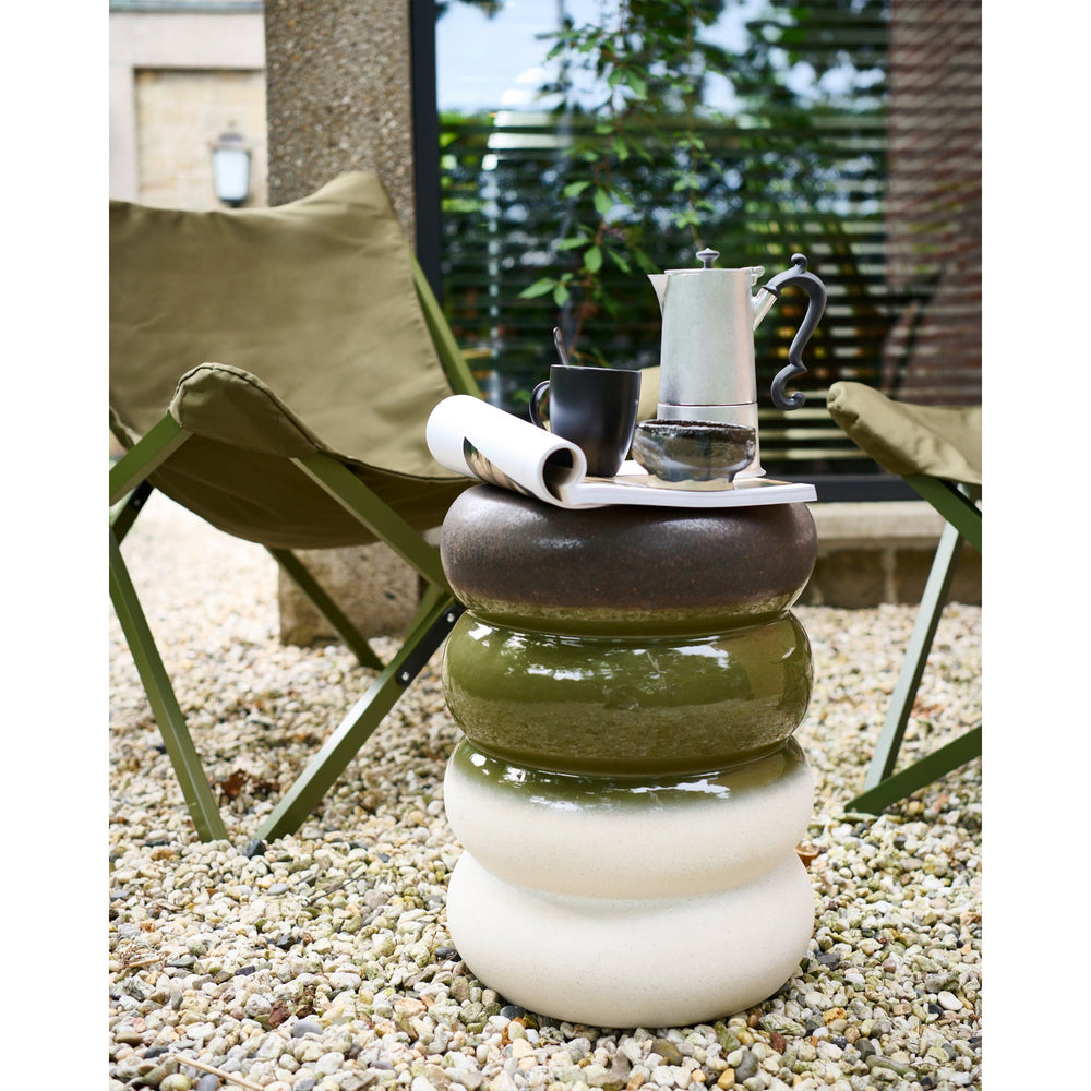 Šoninis staliukas BULB, žalia keramika