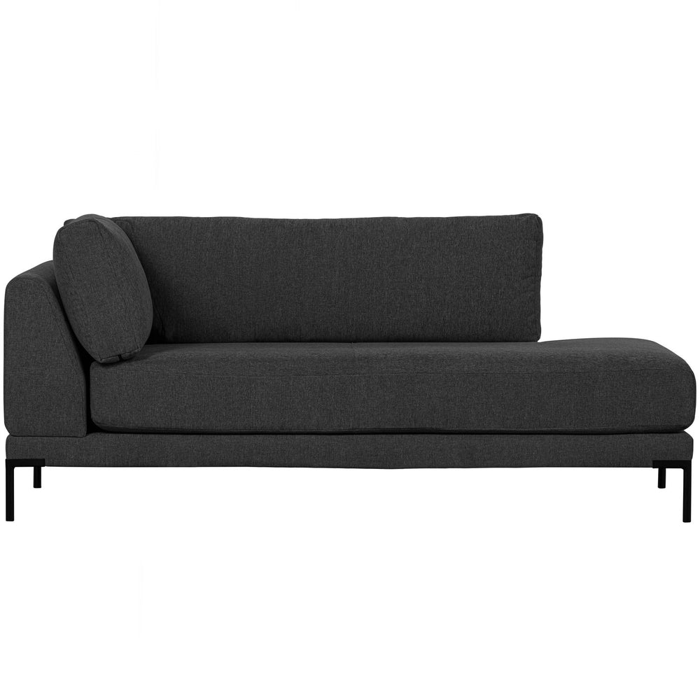 Chaise longue element COUPLE, right dark gray
