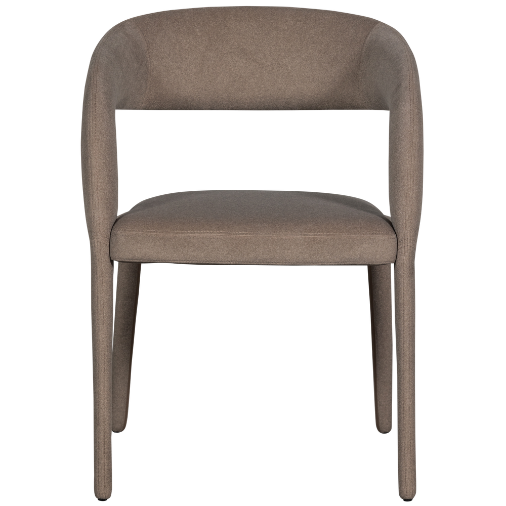 Dining chair ARMS, felt brown