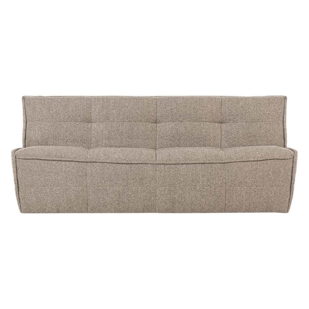 Sofa CLUSTER 3-vietė bouclé khaki ruda