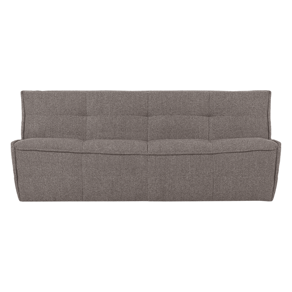 Sofa CLUSTER 3-vietė bouclé vidutinė ruda