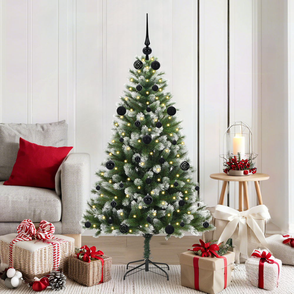 Artificial Flexible Christmas tree DREAM CRYSTAL, with snow-covered branches, 150 cm.