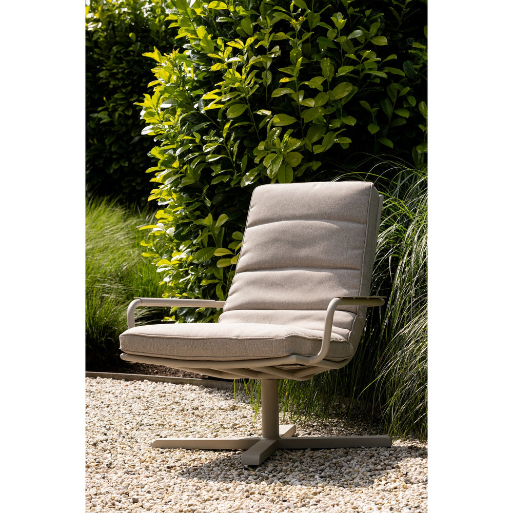 Outdoor armchair COOSA, aluminum, beige