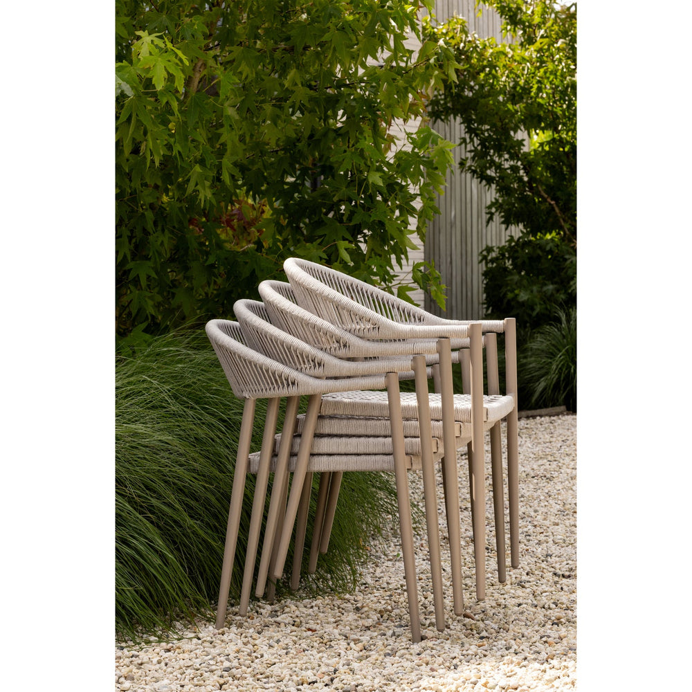 Outdoor chair YELLOW, light grey