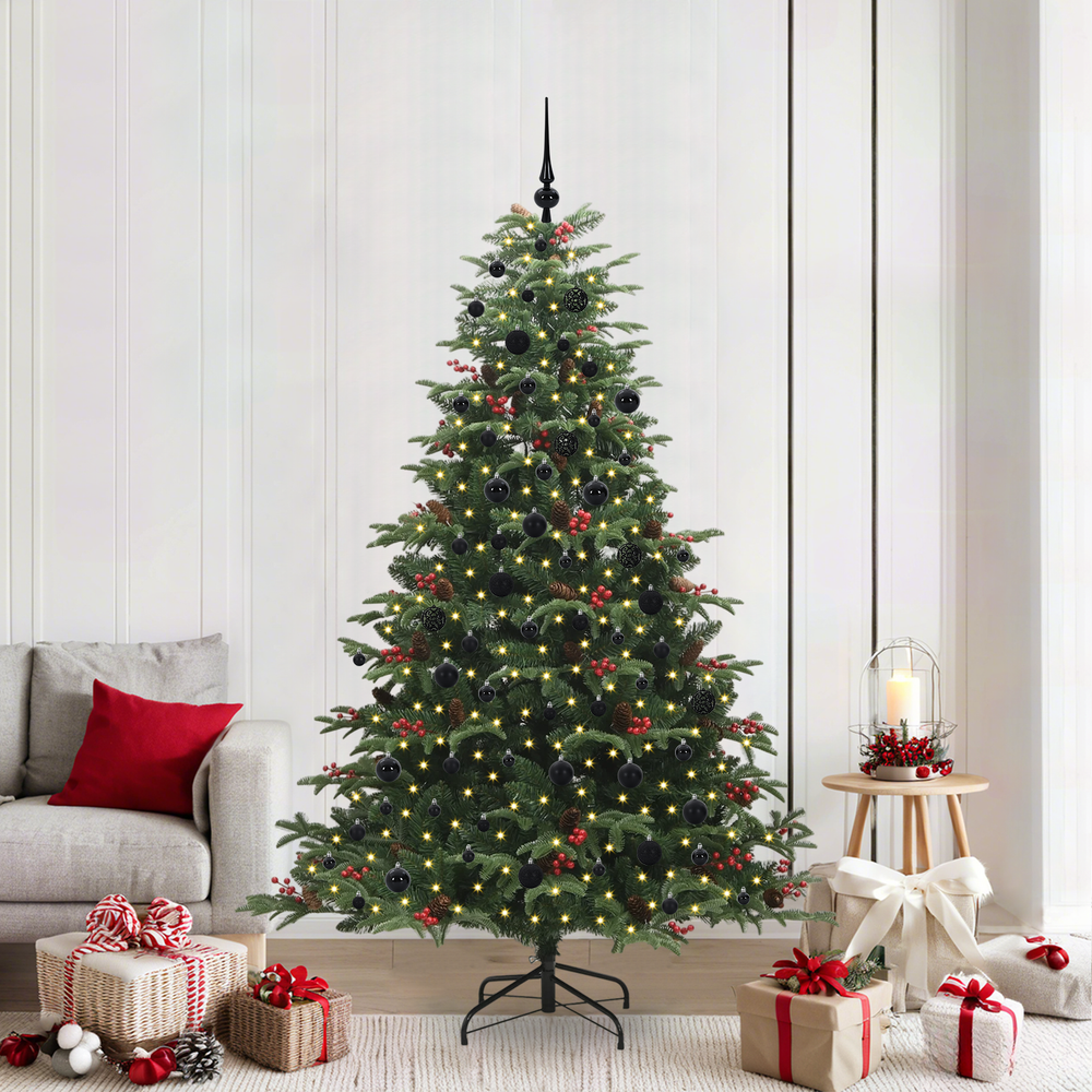 Mākslīgā Ziemassvētku eglīte BOREAL GROVE, zaļa, 210 cm, metāls, plastmasa
