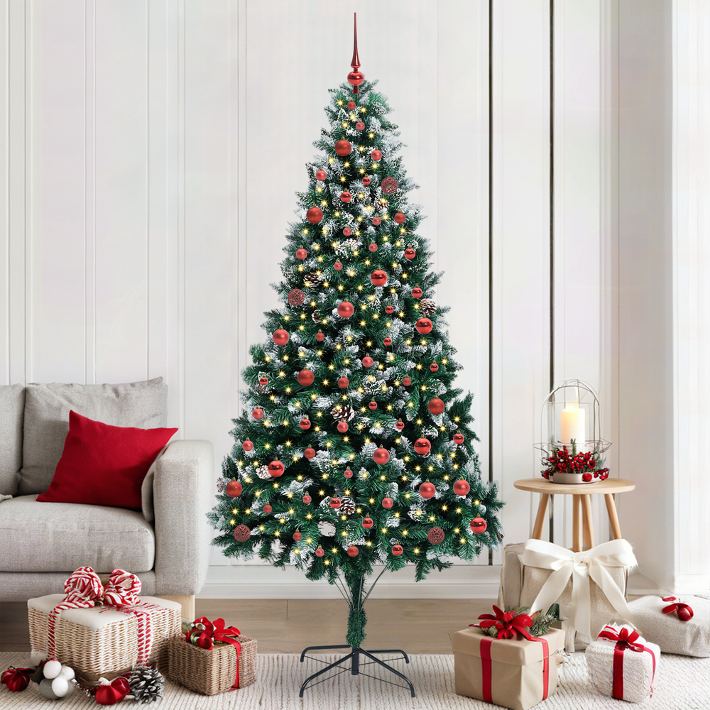 Artificial Christmas tree CRYSTAL HOLLOW, Green 210 pcs, plastic