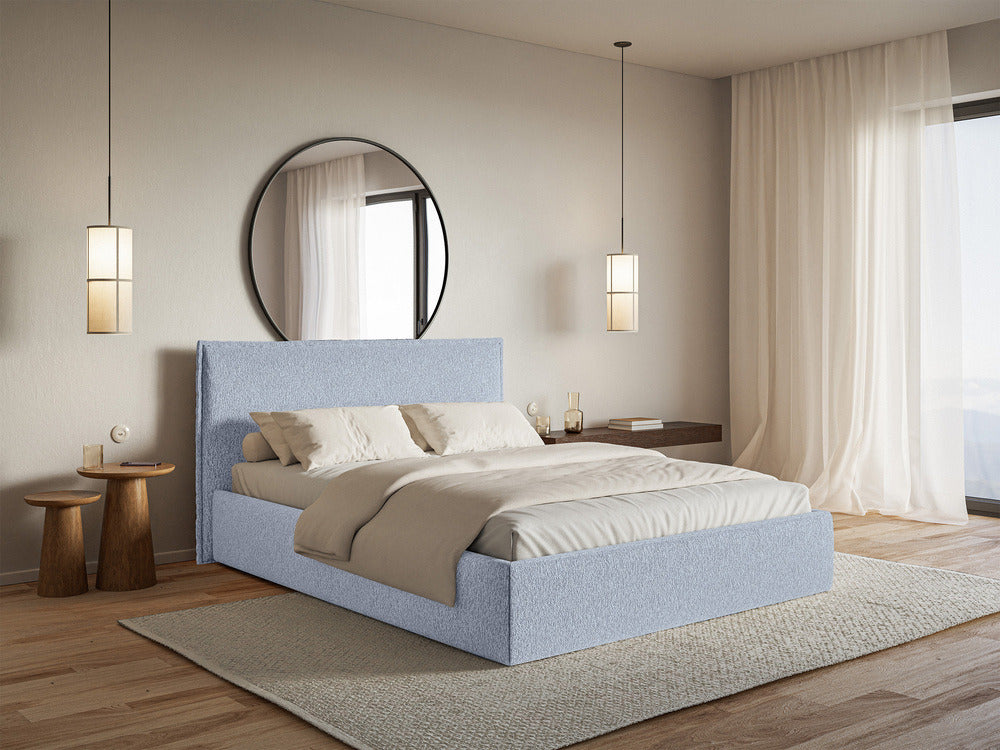 Minkšta lova SOFTIE SLIM, mėlynas šenilas