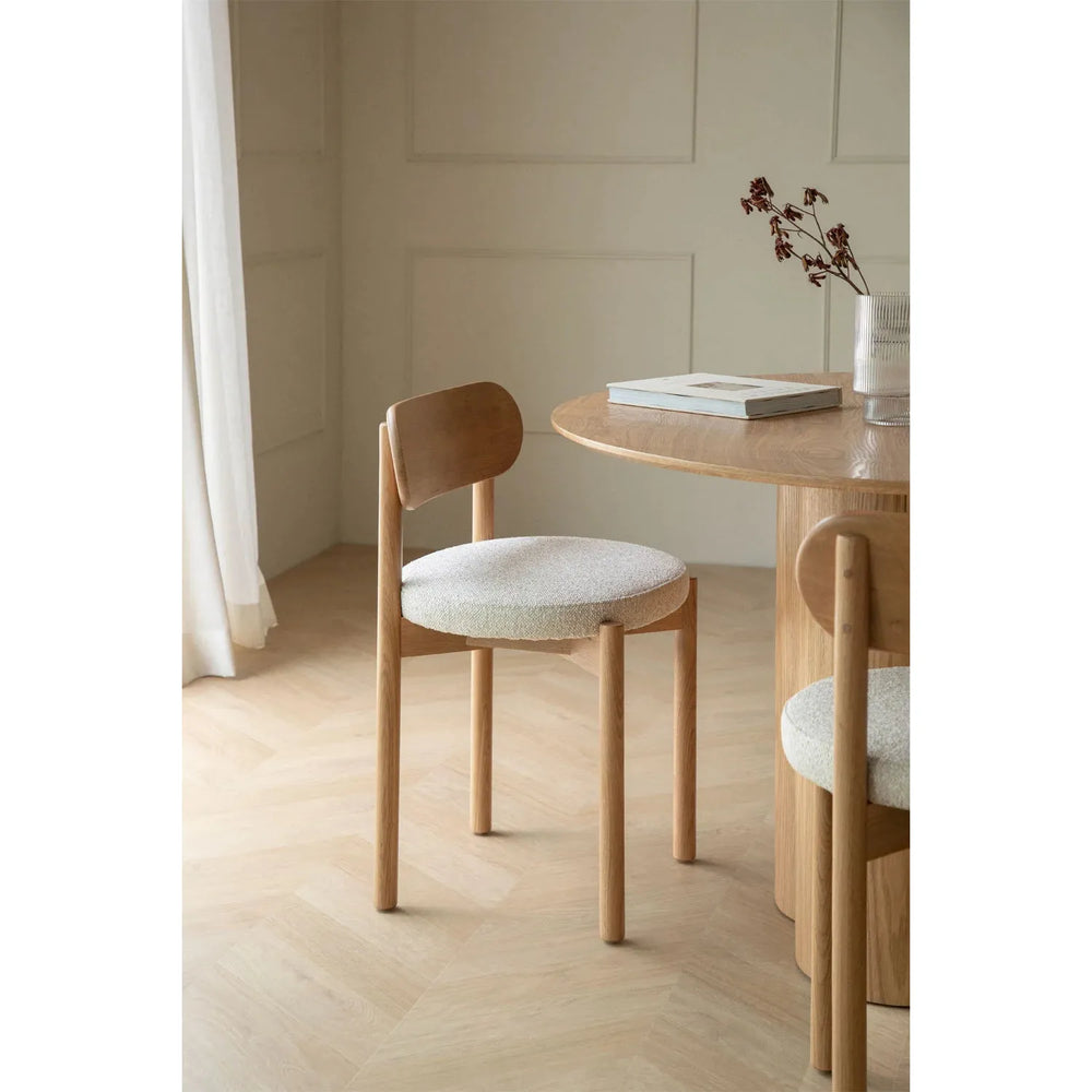 Valgomojo kėdė BIANCA, ąžuolo mediena, natūrali