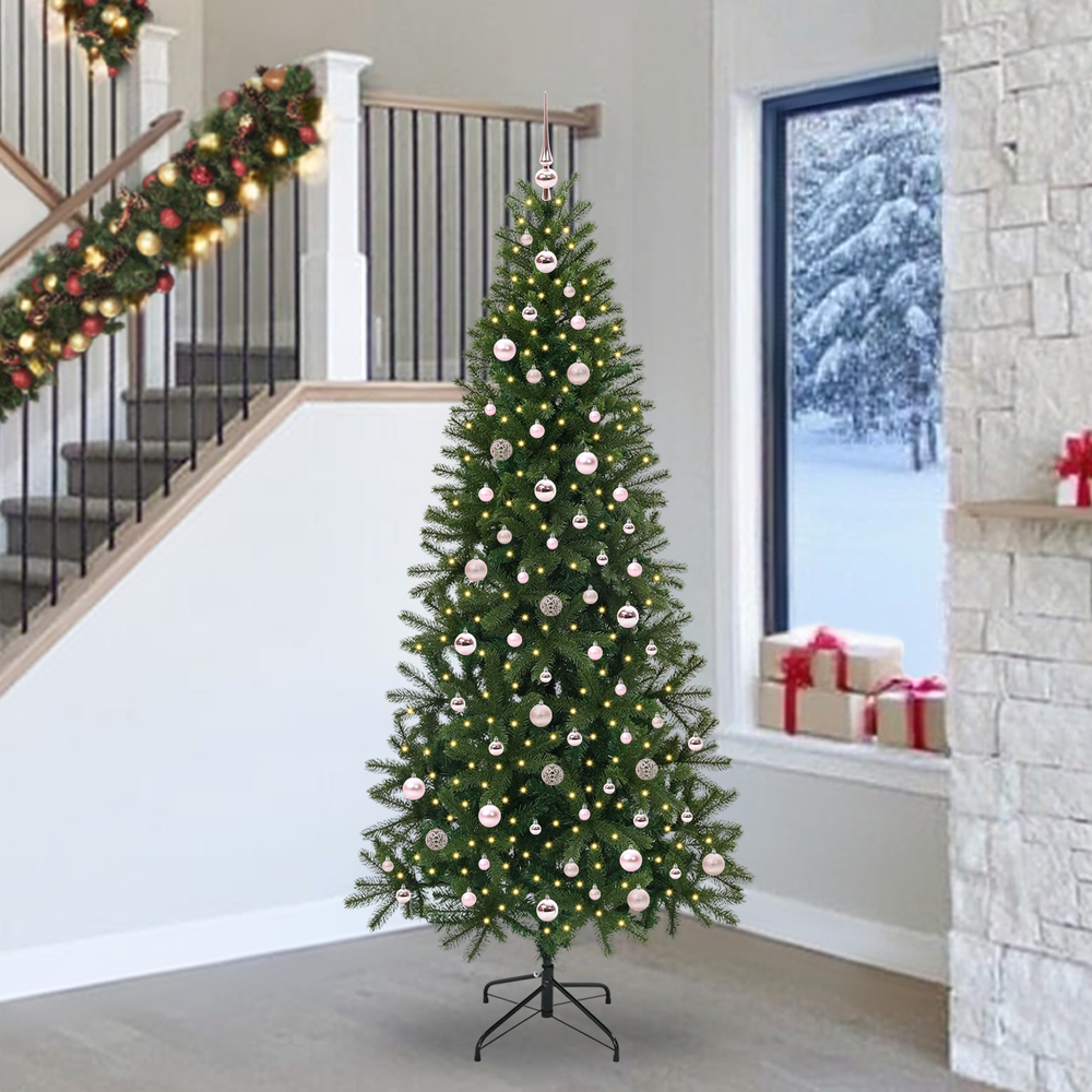 Dirbtinė Kalėdų eglutė SHINE STAR, su 300 LED Žalia 240 cm. ir
