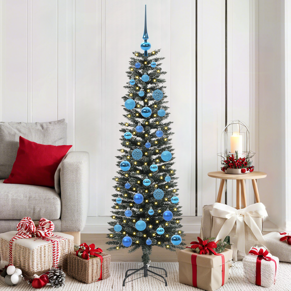 Artificial Christmas tree MEADOW HORIZON, Green 150 cm., plastic and steel
