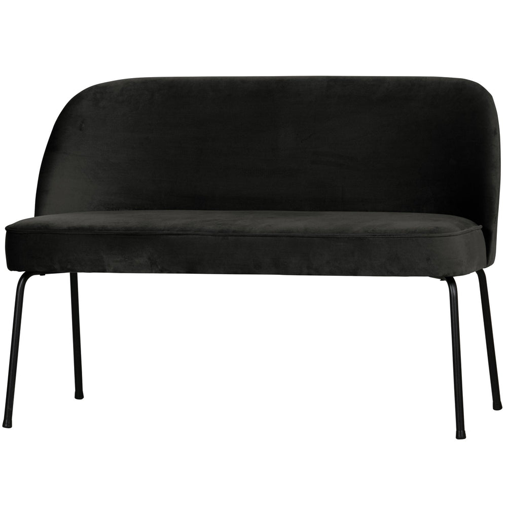 Valgomojo suoliukas VOGUE, juodas veliūras