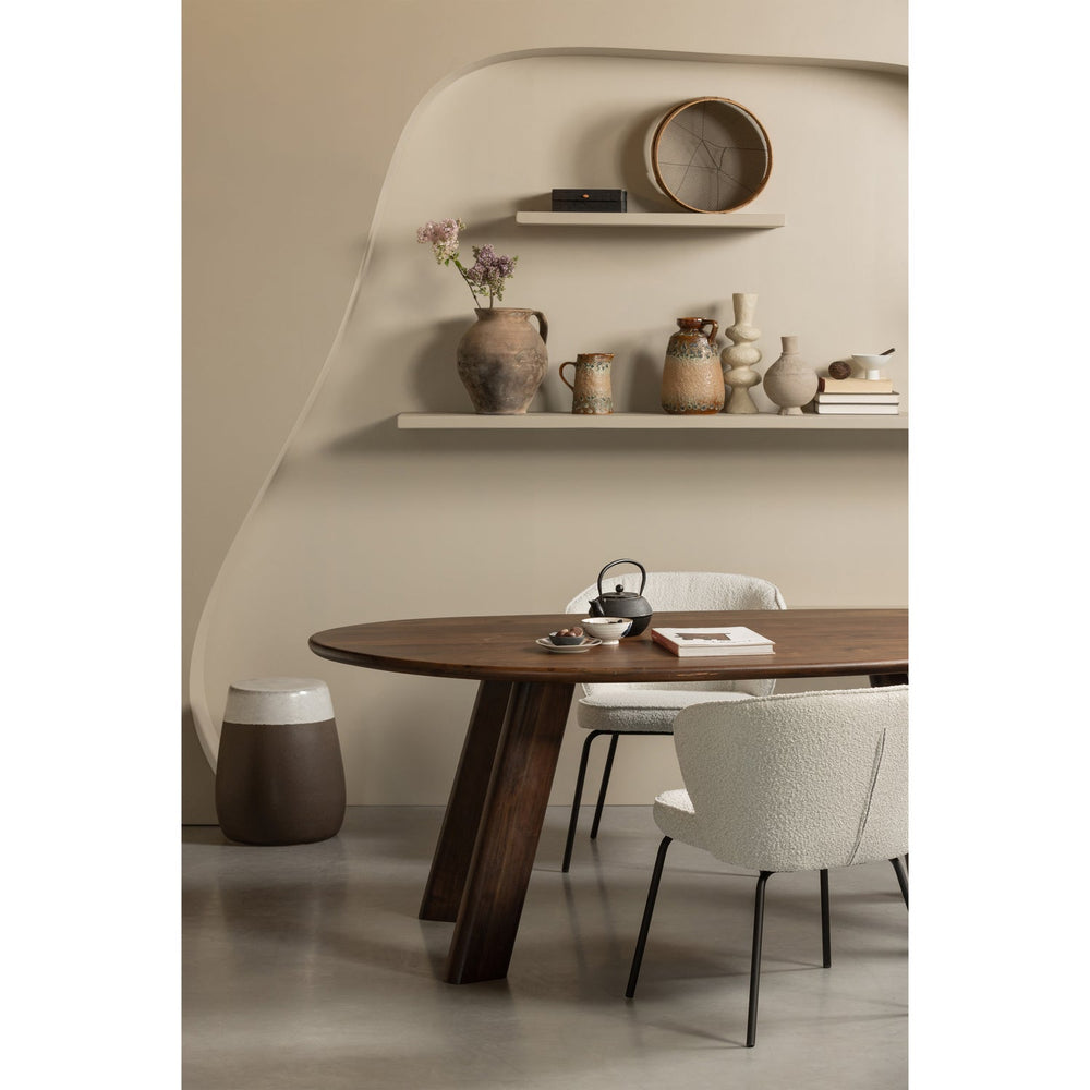 Valgomojo kėdė ADMIT, natūrali bouclé