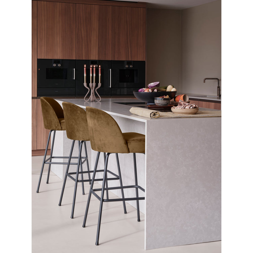 Baro kėdė VOGUE 80 cm, veliūras, medaus geltona