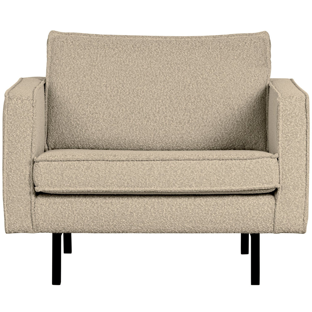 Armchair RODEO, bouclé fabric, sand color