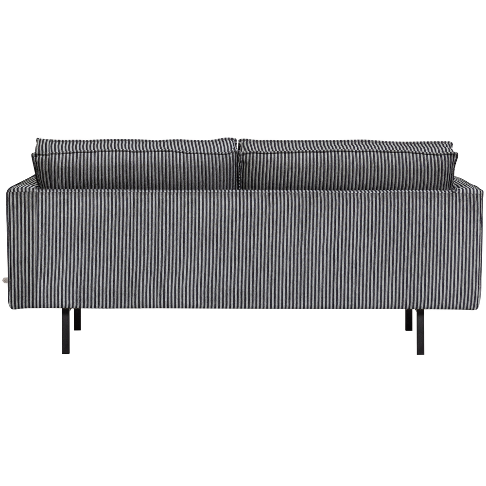 Sofa RODEO, 2,5 vietos, audinys, Stripe Black/Grey