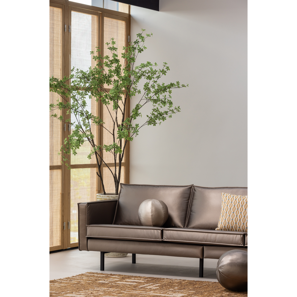 Sofa RODEO, 3 vietos, veliūro audinys, vario ruda spalva