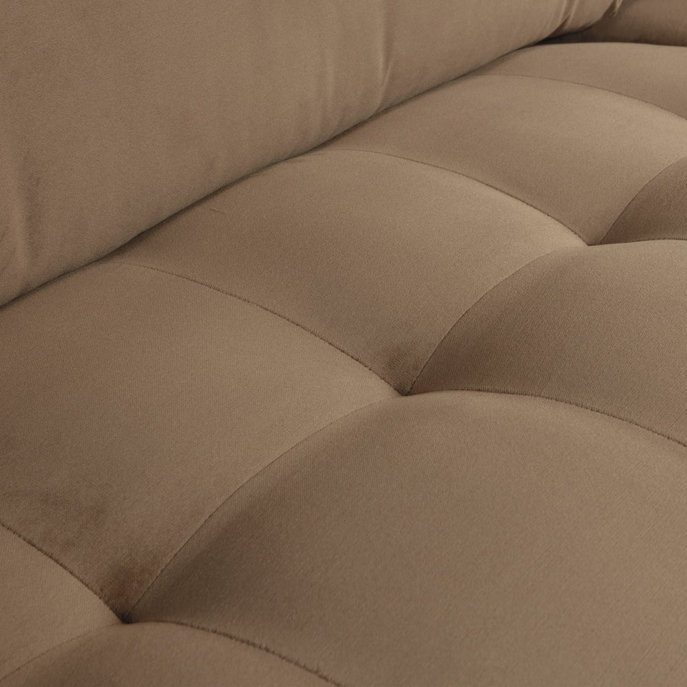Klasikinė sofa RODEO, 2,5 vietos, veliūras, Taupe spalva