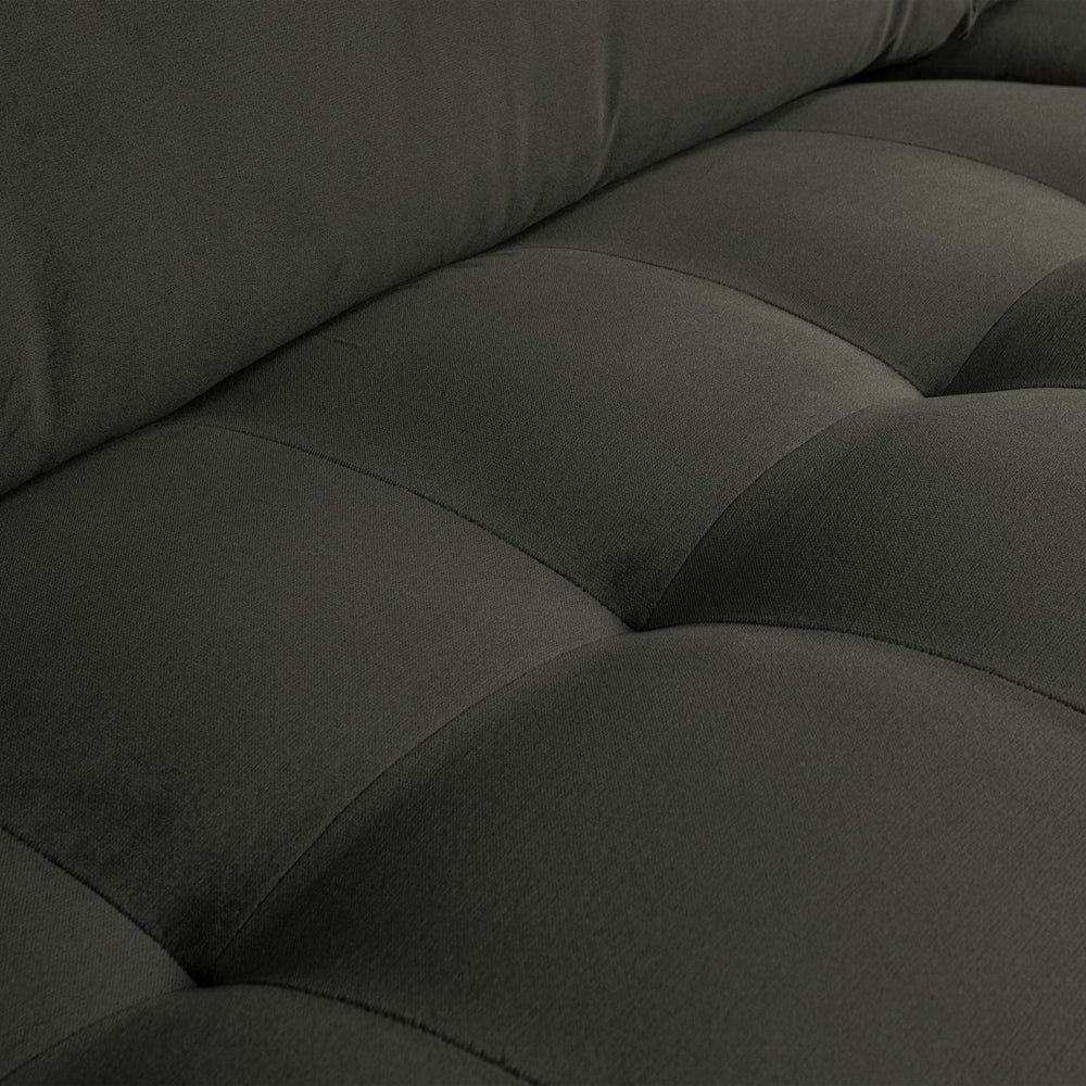 Classic sofa RODEO, 2.5-seater, velvet, anthracite