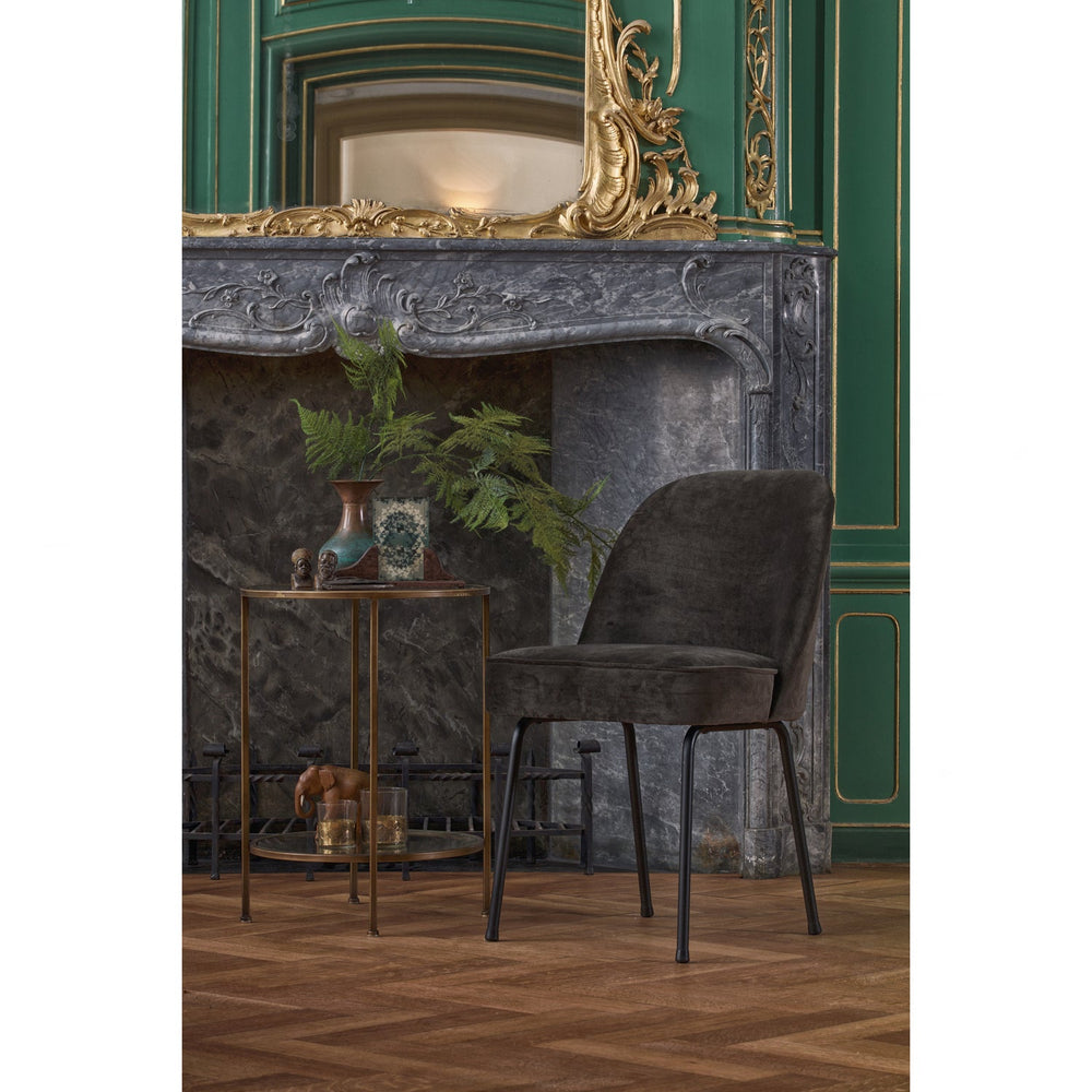 Dining chair VOGUE, velvet, dark green