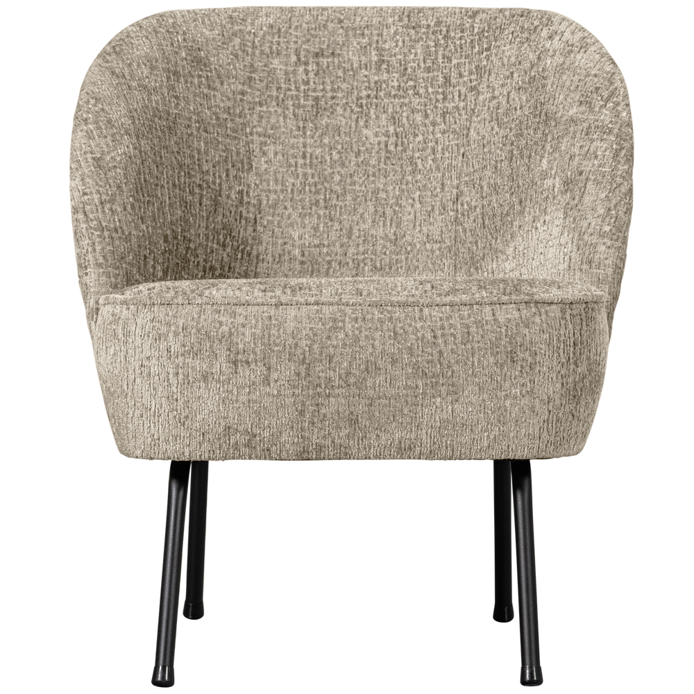 Armchair VOGUE, structured velvet, wheat