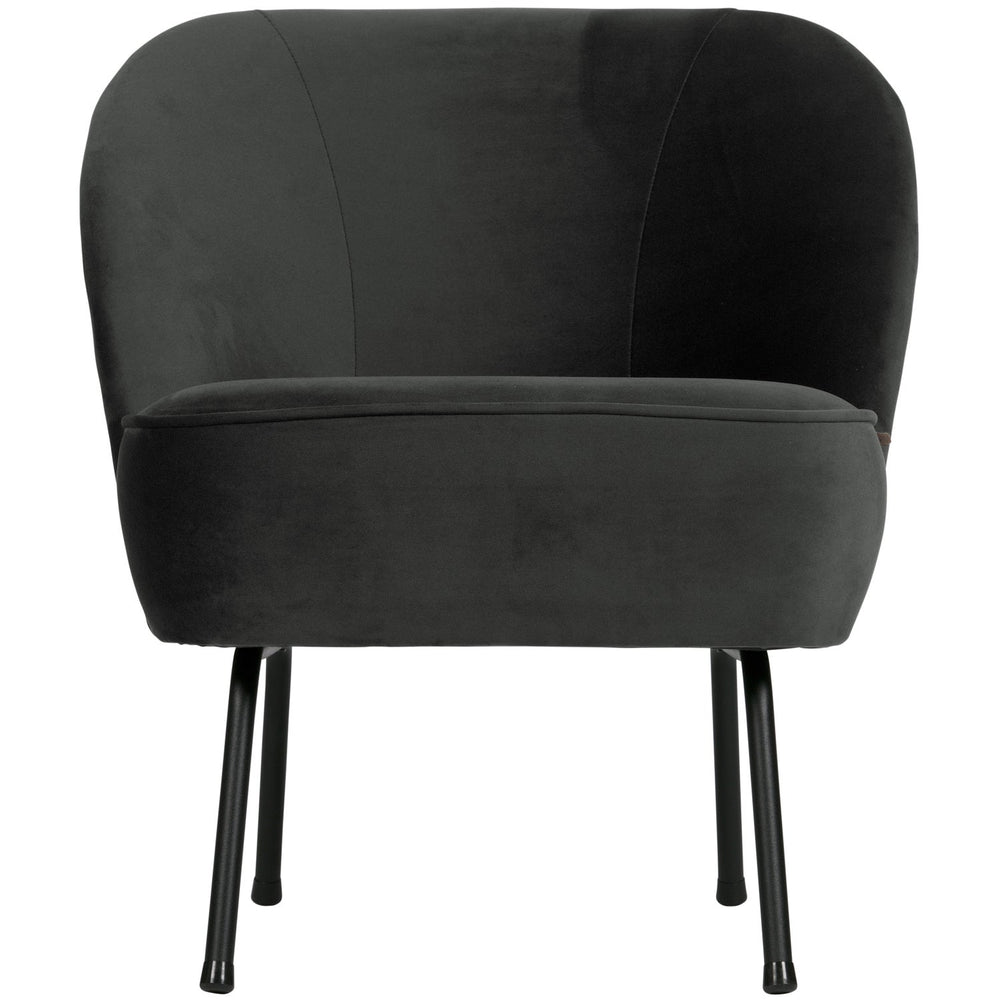 Armchair VOGUE, velvet, black color