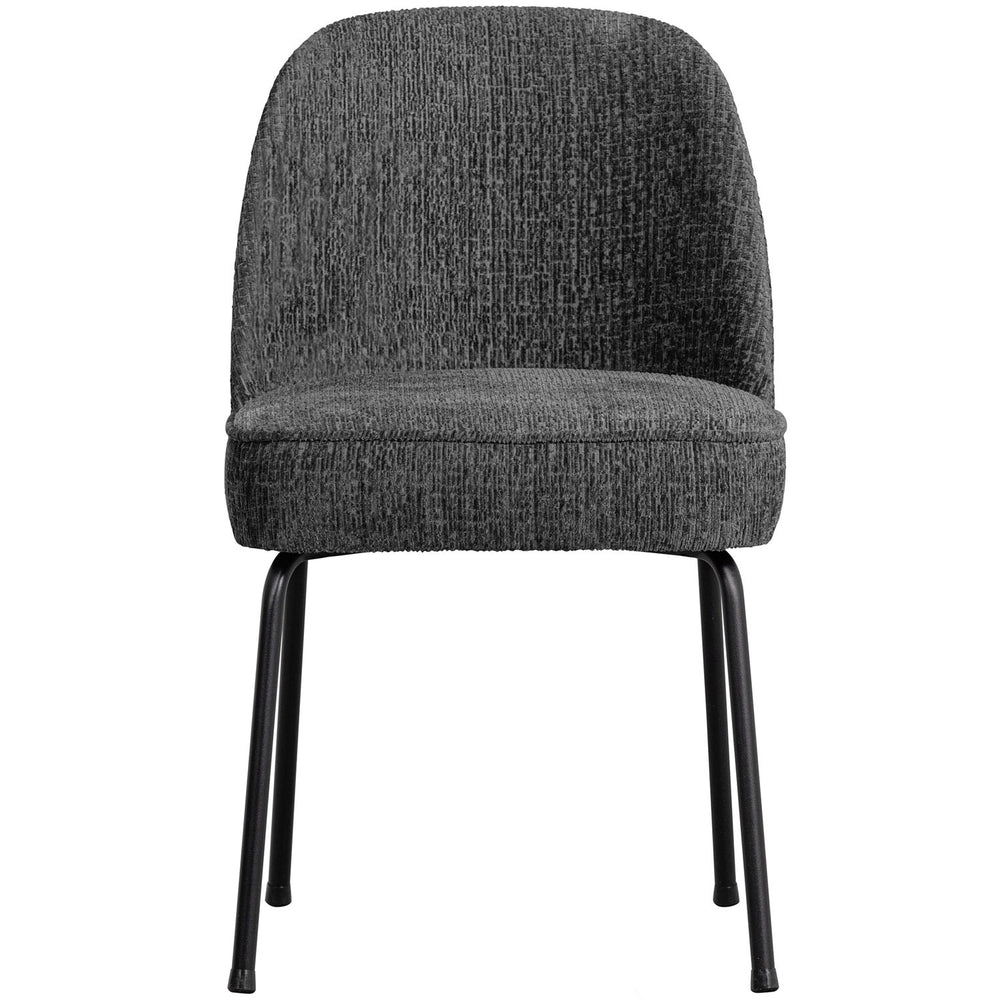 Dining Chair VOGUE, structured velvet, green