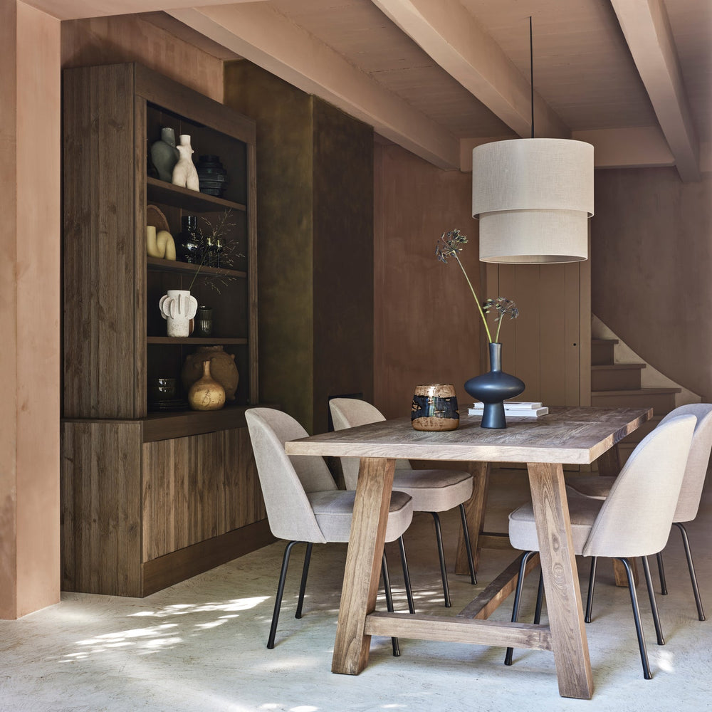 Valgomojo kėdė VOGUE, audinys, smėlio spalva