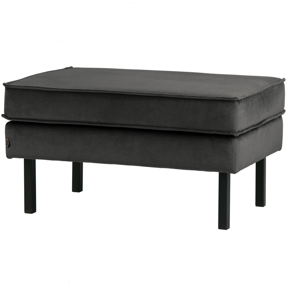 Bar stool RODEO, velour, anthracite