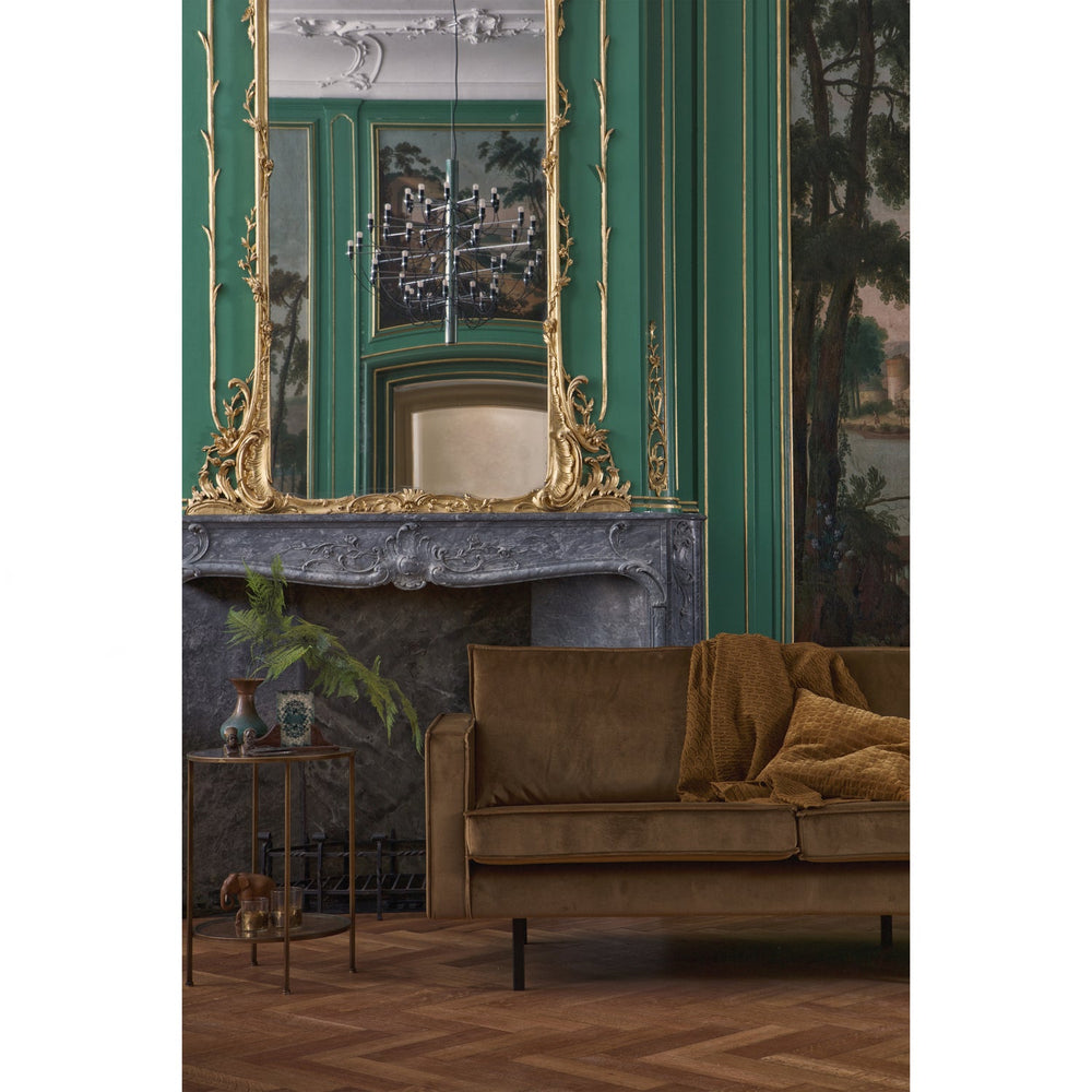 Kampinė sofa RODEO, veliūras, medaus
