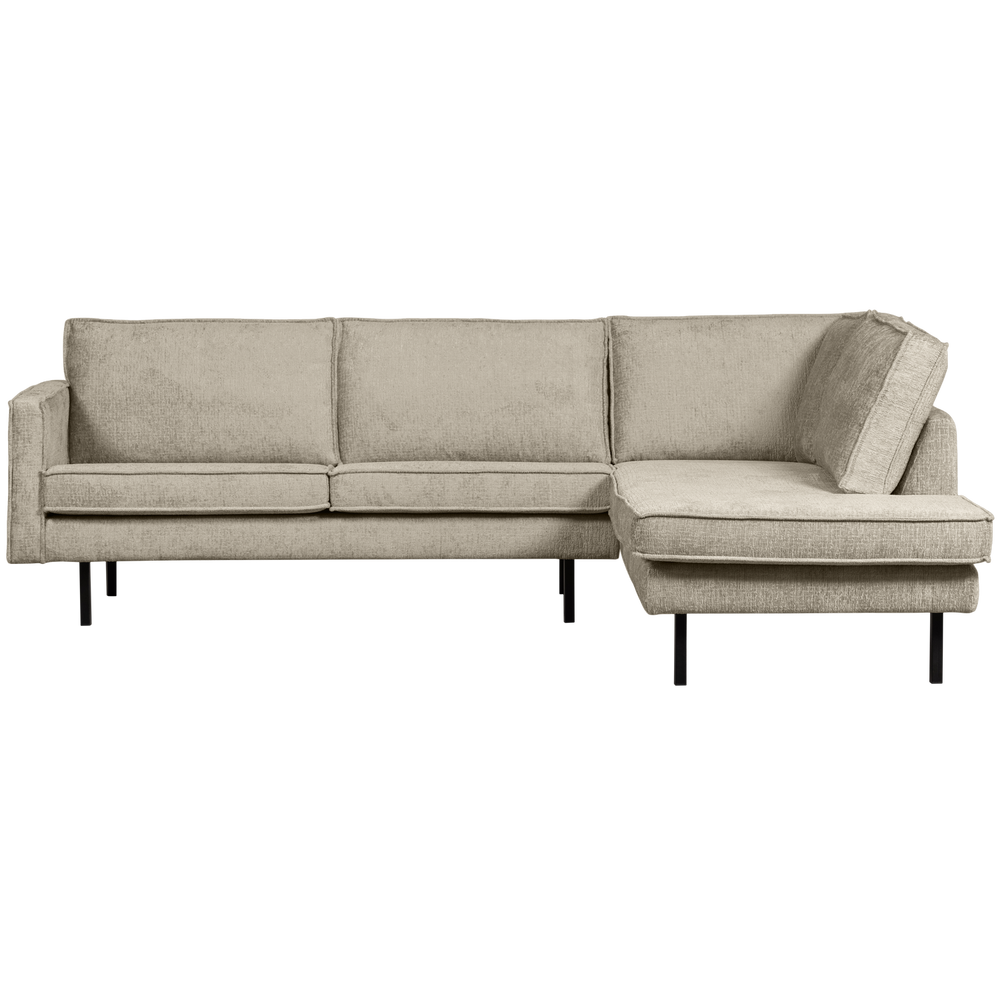 Corner sofa RODEO, right, velvet, Wheatfield
