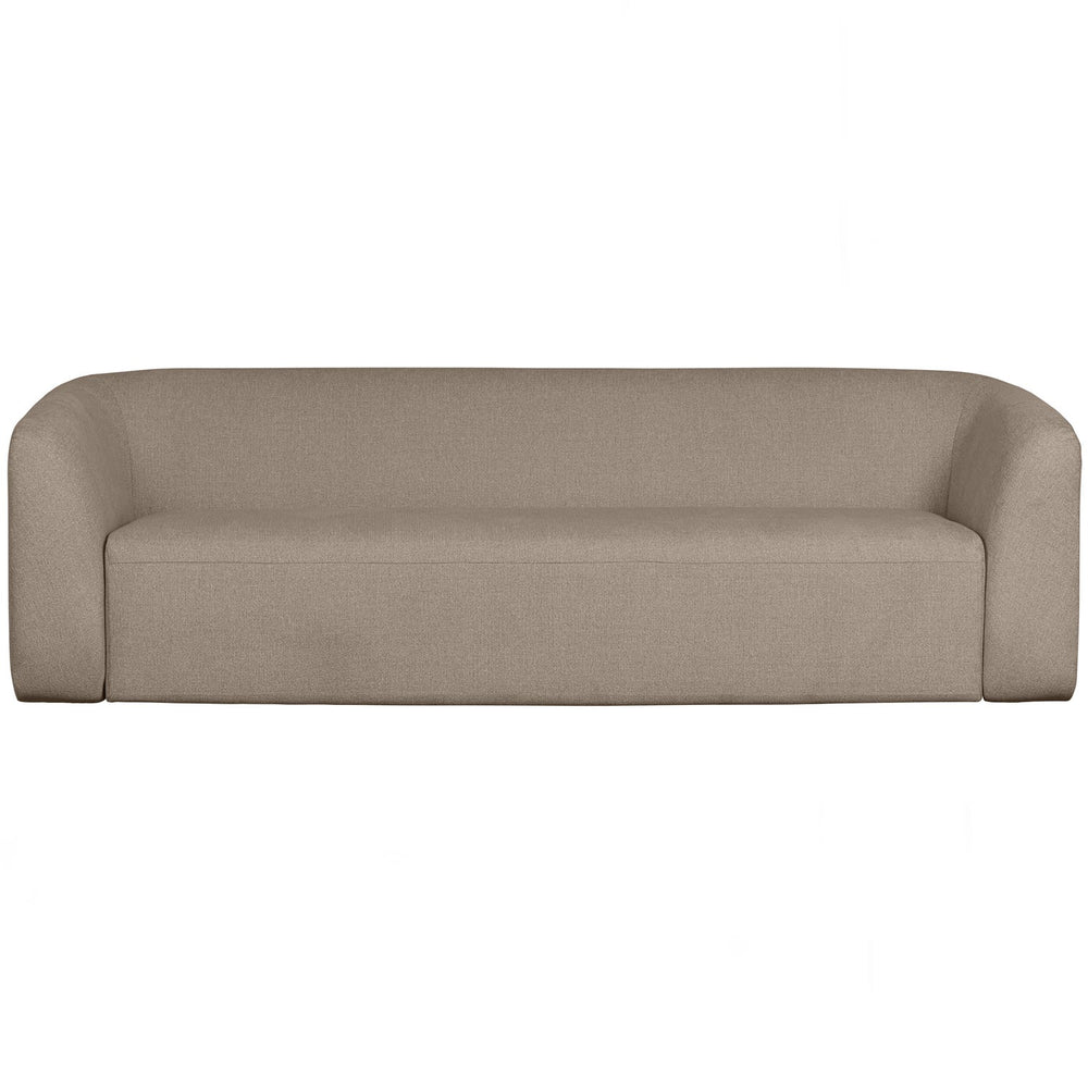 Three-seater SLOPING, velour, natural mélange