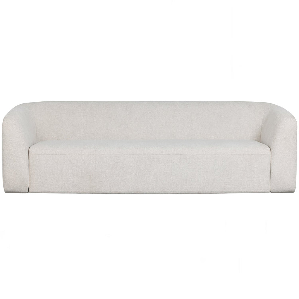 Three-seater SLOPING, velour, Pearl melange