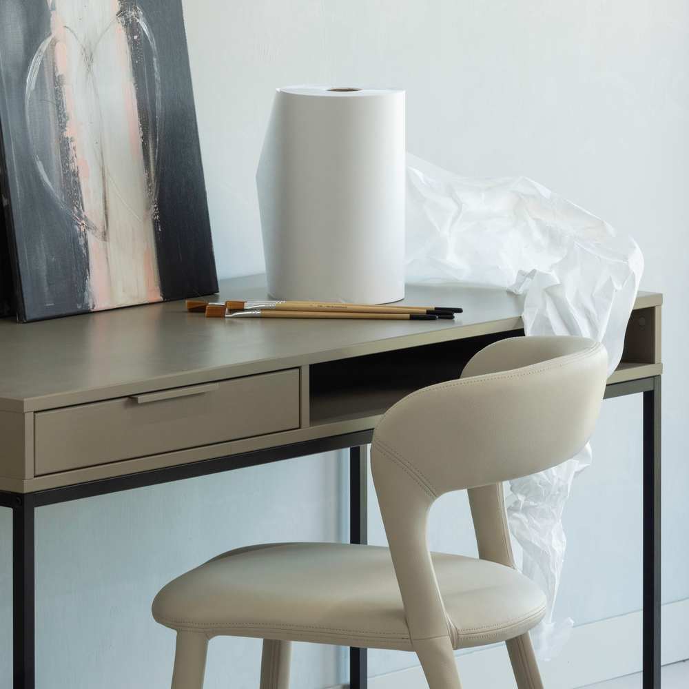 Kėdė NOBLE, odos imitacija, bežinės spalvos