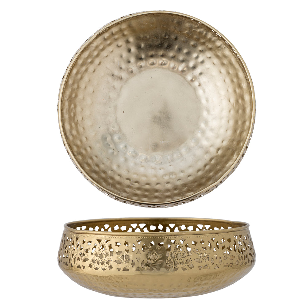 Dekoratyvinis dubuo AISHA, auksinės spalvos, metalas