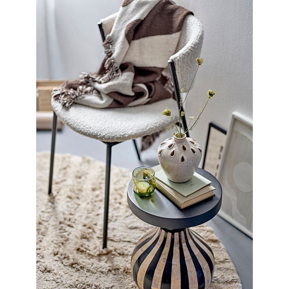 Šoninis staliukas ALOISE, mango mediena, juodas