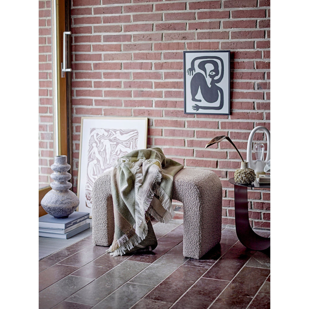 Taburetė BOBBIE, boucle smėlio spalvos