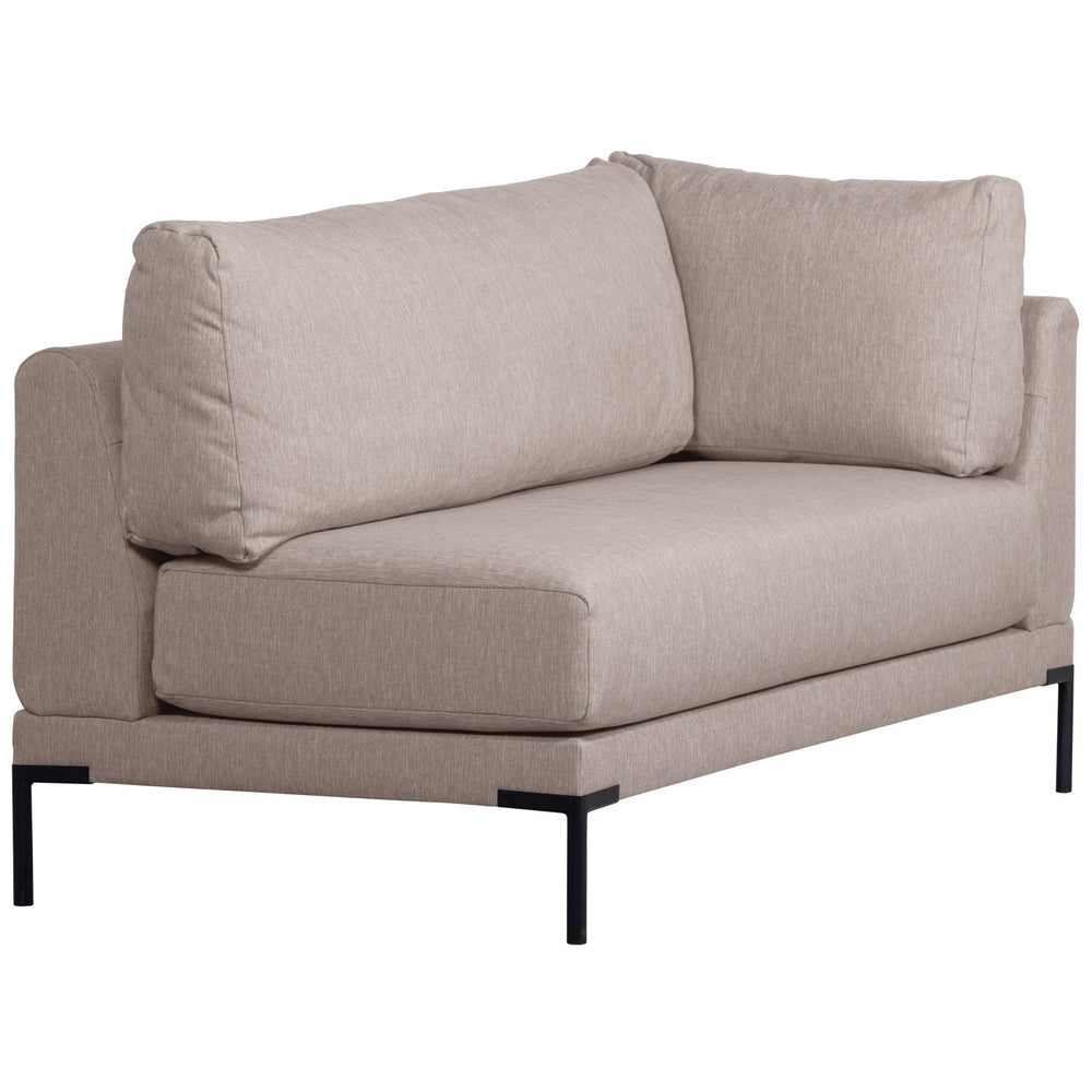 Kampinis suoliukas COUPLE, kairė, natūralus