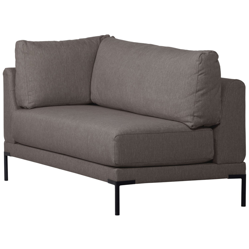 Kampinis suoliukas COUPLE, dešinė, pilkas