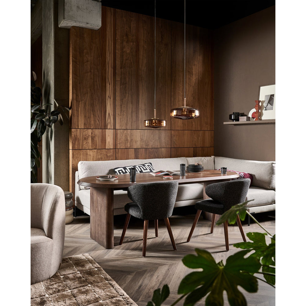 Kampinis suoliukas COUPLE, dešinė, šviesiai pilkas