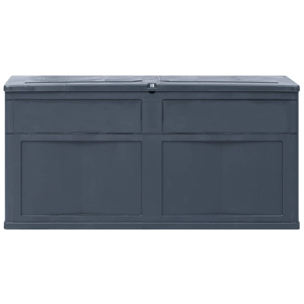 Garden storage box, black, 320 L