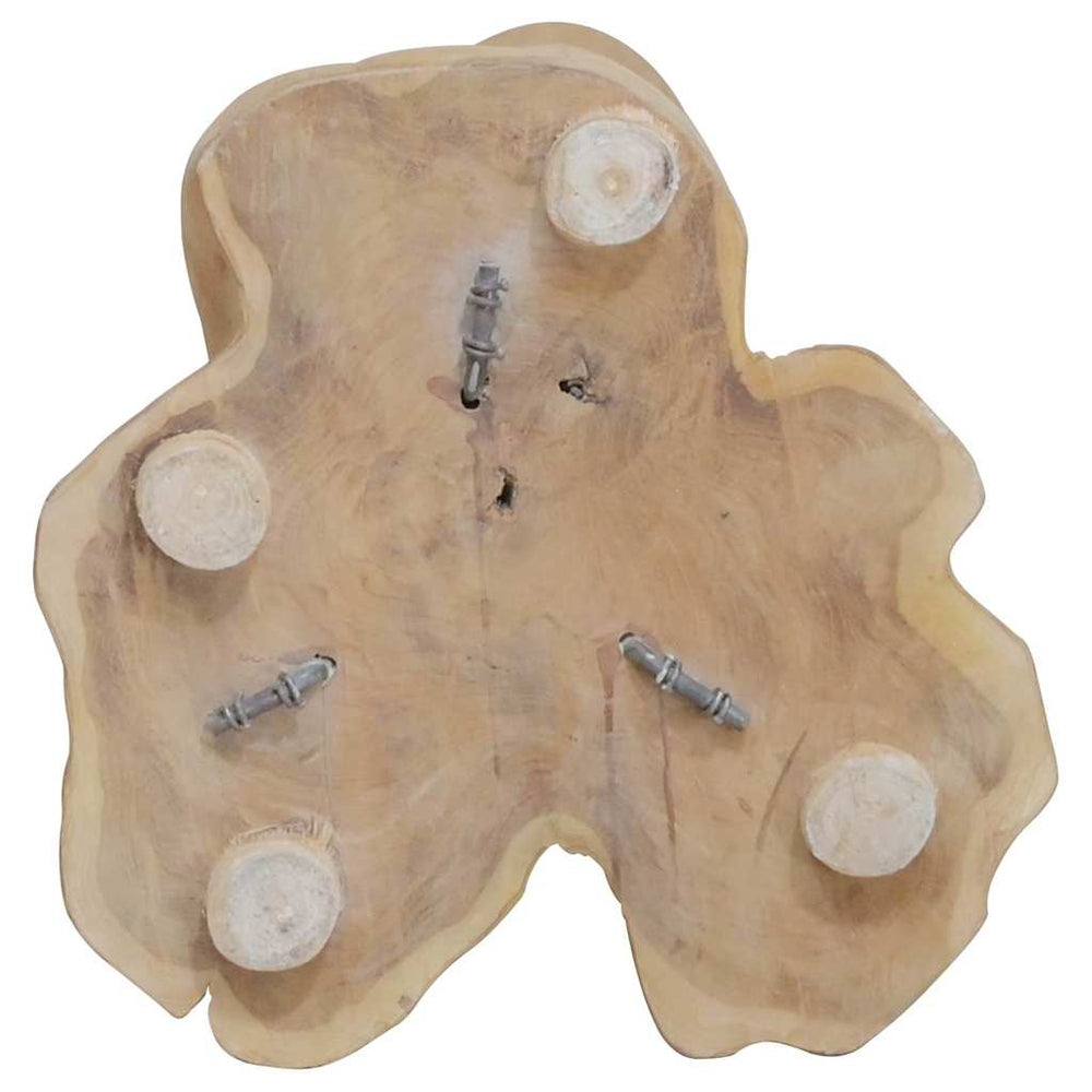 Wine rack for 8 bottles, 40x30x80cm, solid teak wood