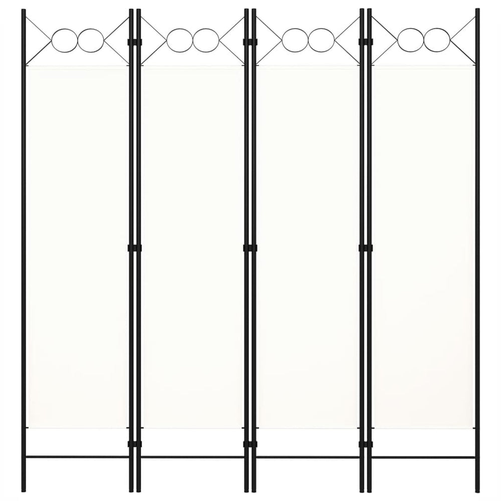 Kambario pertvara, 4 dalių, baltos spalvos, 160x180cm